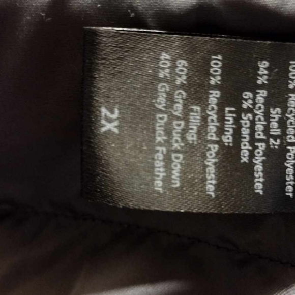 Women's Black Winter Coat - 2X/ With Duck Down Material to keep you warm! - Picture 2 of 3